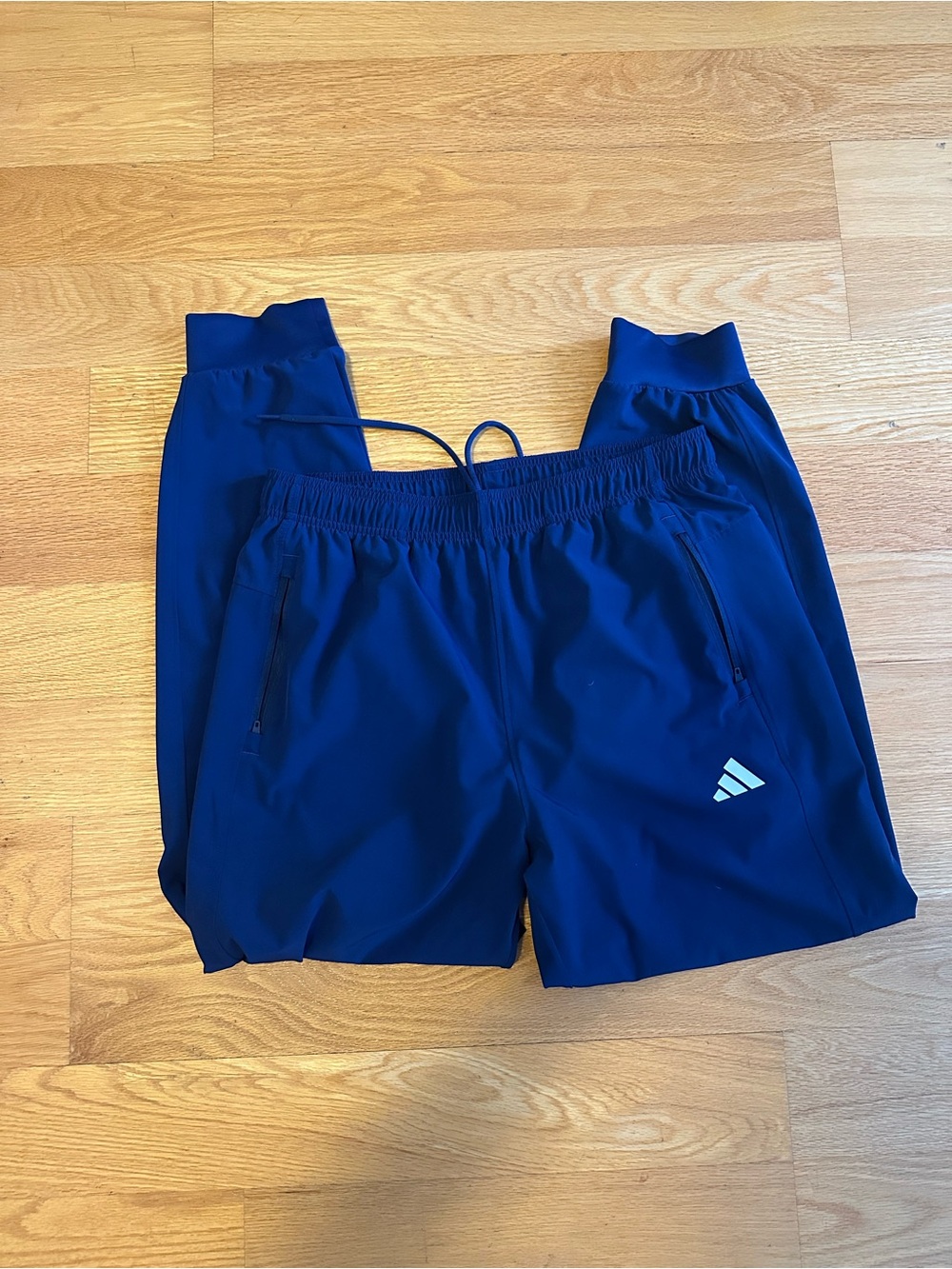 Adidas men’s navy track pants L